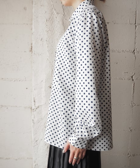 Fly Front Dot Shirt WHBK