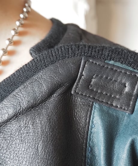 Tricolor Leather Pullover REBKNV