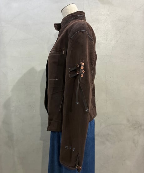 Marithe + François Girbaud Stand Collar Design Jacket DBR