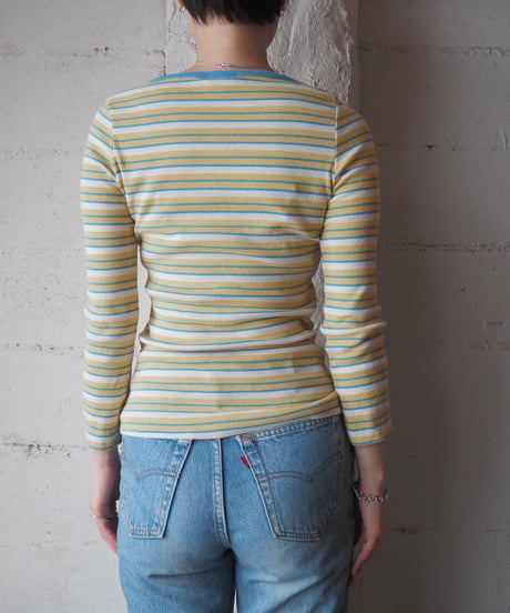 1970's Sears Border L/S Cutsewn YELBLWH