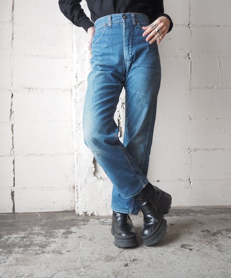 1970’s Check Lining Denim Pants BL