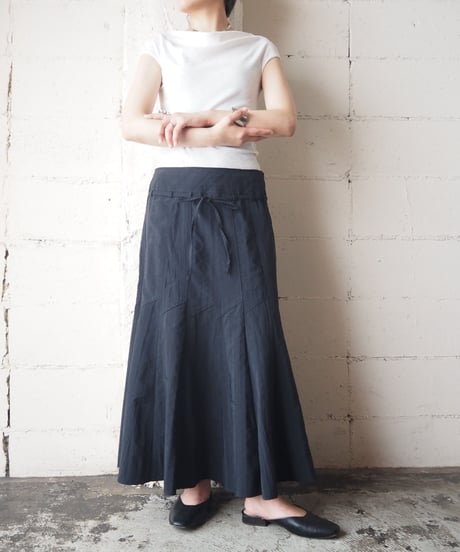 Low Rise Switching Skirt BK