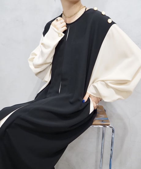 Bicolor Design Dress