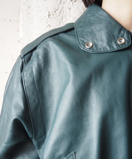 Stand Collar Leather Jacket GN