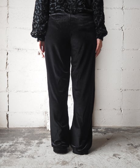 Velour Easy Wide Pants BK