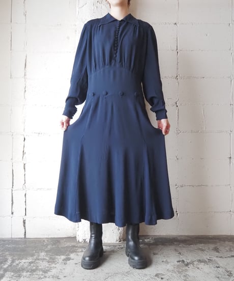 Vintage Many Button Shirt Dress NV