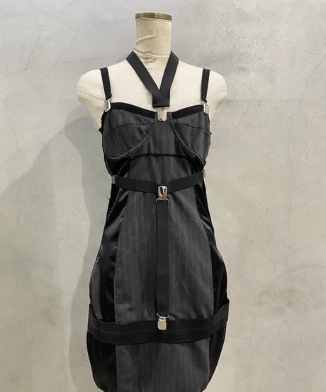 Dolce&Gabbana Suspender Design Mini Dress　DGR BK
