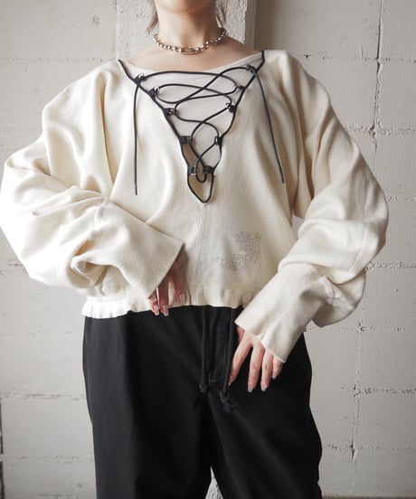 REMAKE 1950's USARMY Under Pants Stitch Tops IVBK