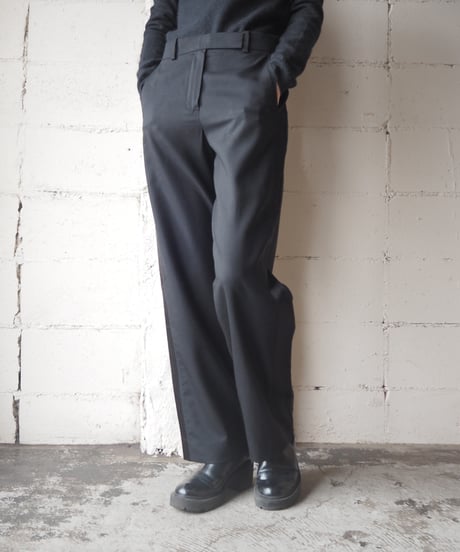 CARVEN Satin Line Pants BK