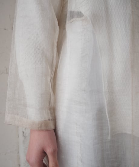 Open Collar Sheer Coat IV