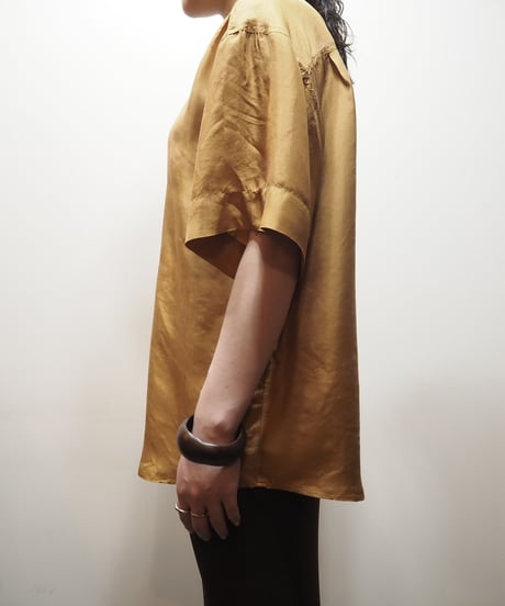 Loop Button Silk Shirt MU