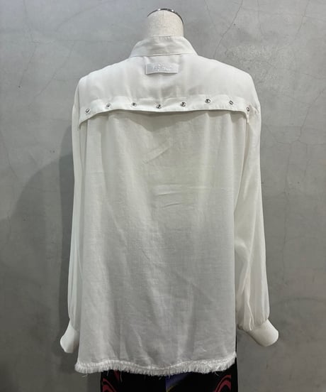DIESEL Back Snap Band Collar Shirt WH