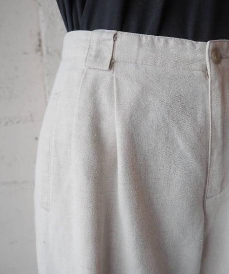 Linen Tuck Pants IV