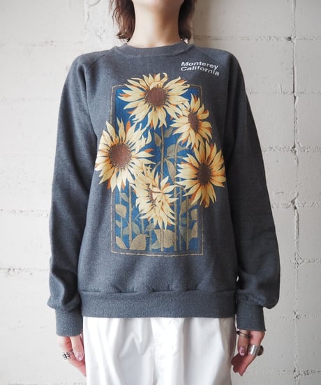 Sun Flower Print Sweat DGR