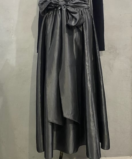 Ribbon Circular Satin Skirt SV