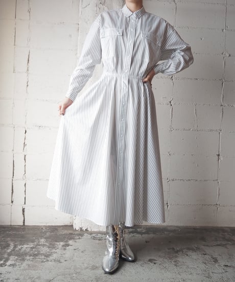 Stripe Shirts Dress WHGR