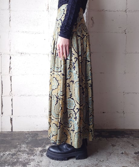 Paisley Pleated Skirt BEBL