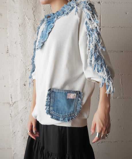 Denim Docking Short Sleeve Sweat WHLBL