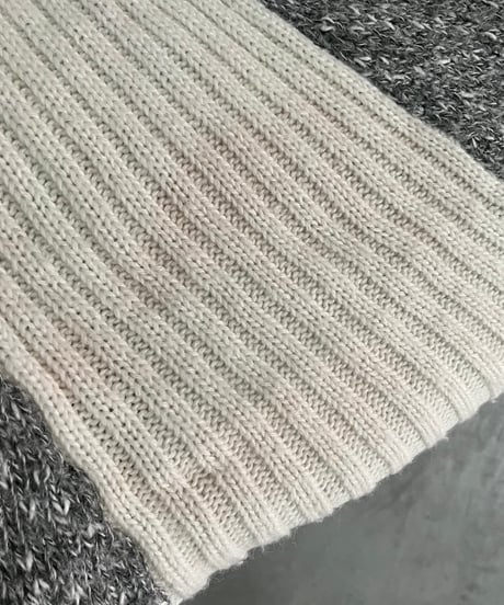 Bicolor Design Sweater GRWH