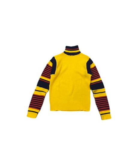 Line Design Rib Turtle Knit YE