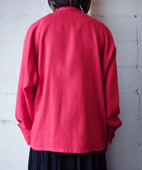 Tuck Shoulder Stand Collar Shirt RE
