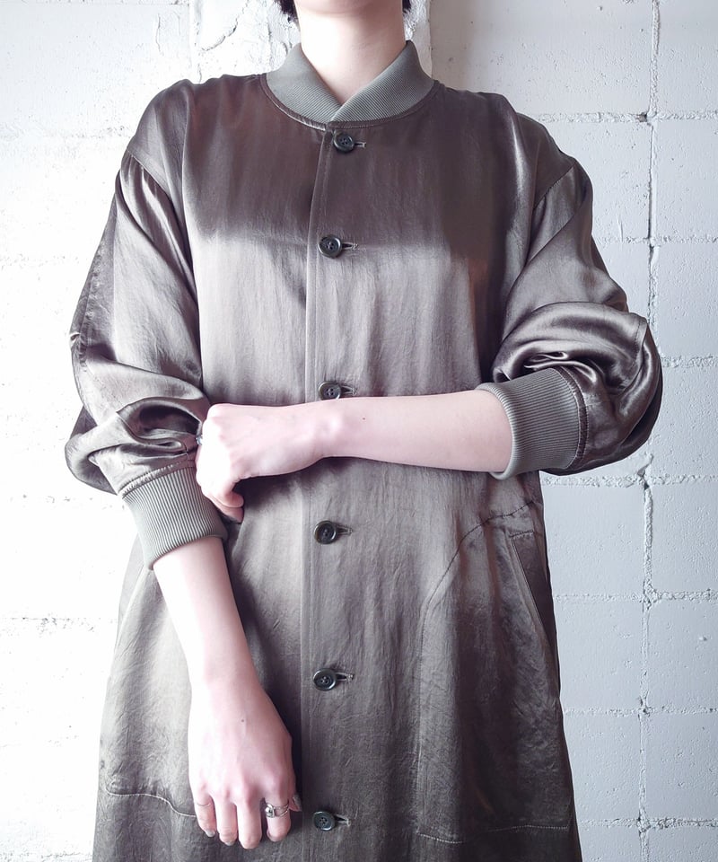 Orfeo ORIGINAL】Satin Blouson Coat | Orfeo