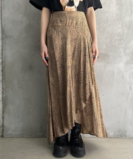 Leopard Pattern Front Slit Pattern BEBK