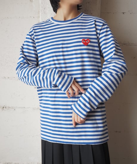 PLAY COMME des GARÇONS Stripe Tee BLWH