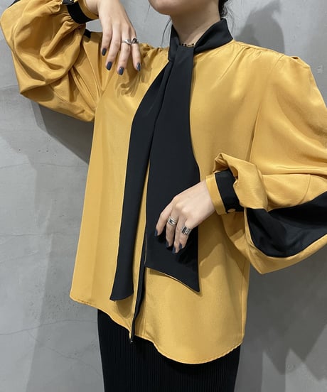 1970's EURO Bicolor Boetie Blouse YEBK