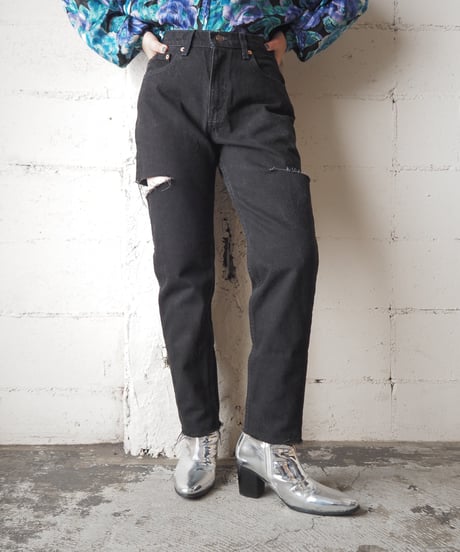 Remake Levi's550 Slashed Denim BK