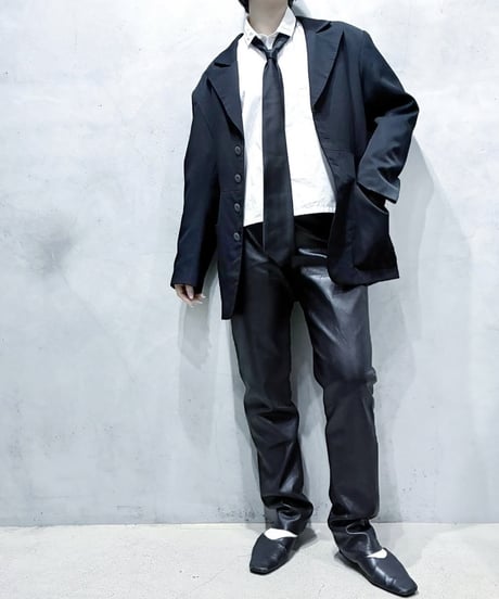 MICHIKO KOSHINO Wool Tuck Jacket BK
