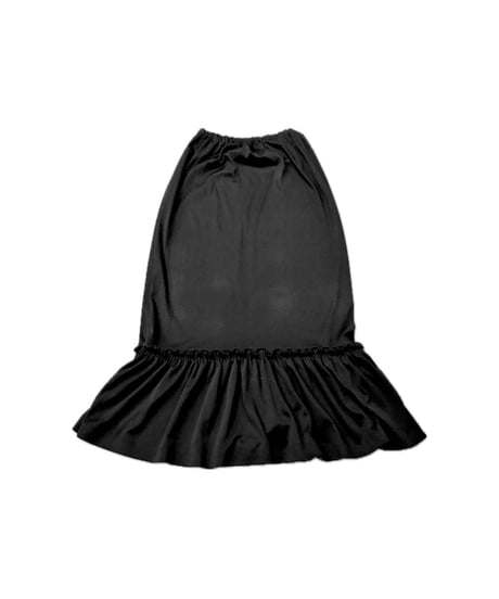 Tiered Hem Easy Skirt BK