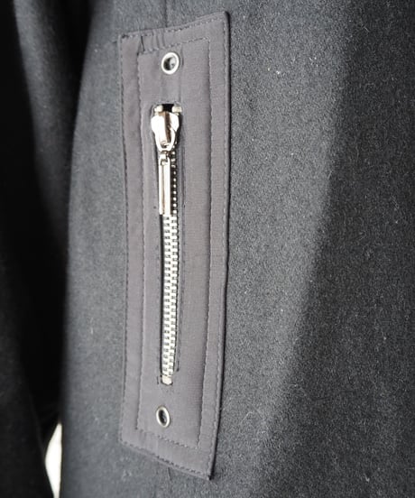 Stand Collar Design Coat BK