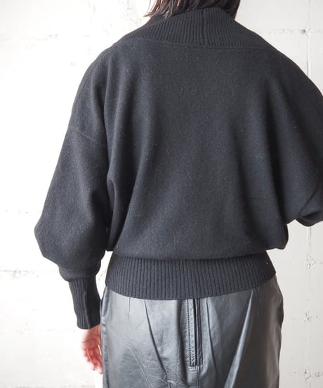JAEGER Cropped V neck Knit  Cardigan BK