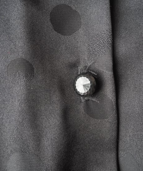 Shodow Dot Satin Dress BK