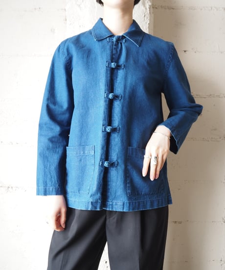 SAG HARBOR Indigo Chinese Shirt Jacket BL