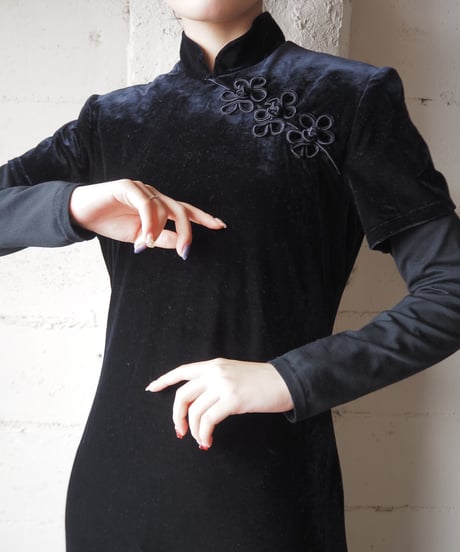 Velvet China Dress BK