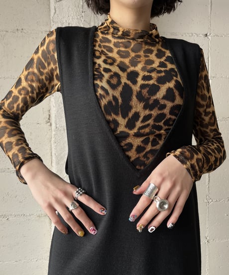 V Neck Jumperskirt BK