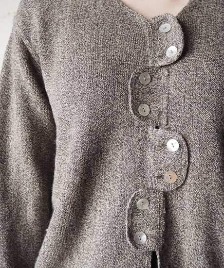 Mix Color Design Button Cardigan BEBR