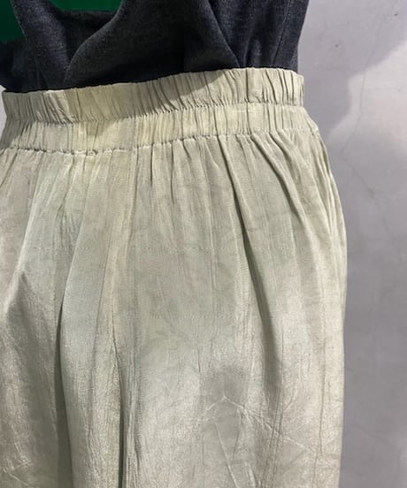 Slit Design Easy Gather Skirt LGN