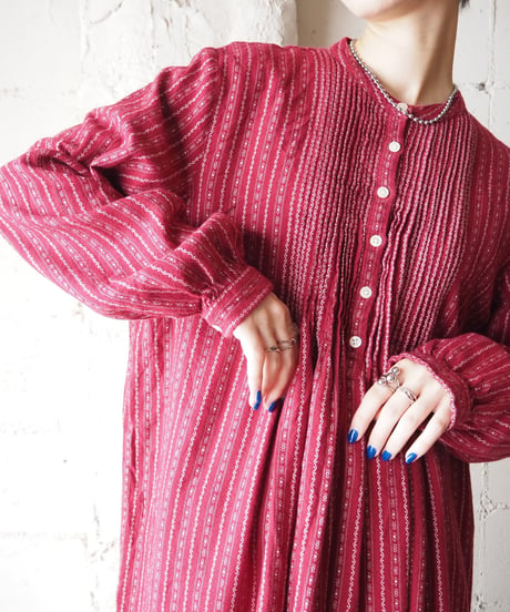 L.L.Bean Pleated Bosom Dress RE