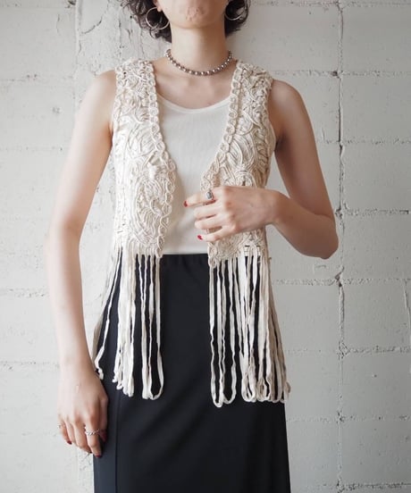 Tape Embroidery Vest IV
