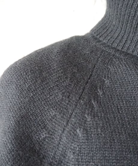 Cashmere & Silk S/S Turtle Neck Knit BK