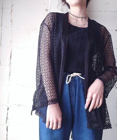 Fish Net Cardigan BK