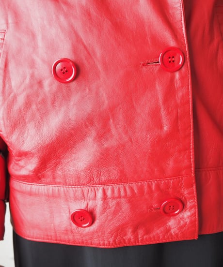 1980's Dolman  Sleeve Leather Jacket RE