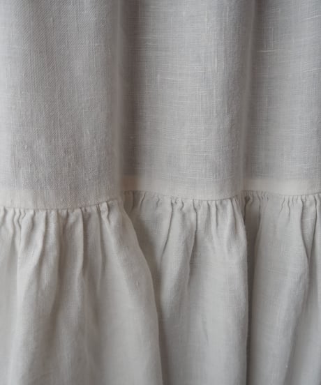 Tiered Easy Linen Skirt WH