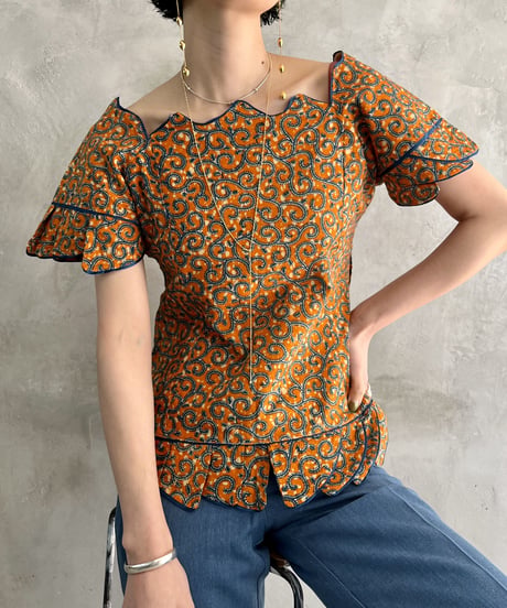 African Batik Blouse OR