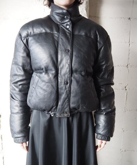 Leather Down Jacket BK