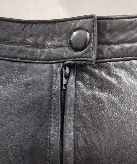 Leather Tight Skirt BK