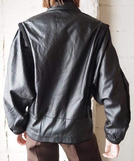 Leather×Suede Design Jacket BK